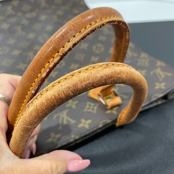 Louis Vuitton Monogram Sac Plat Handbag (EH1022) - Picture 3 of 13